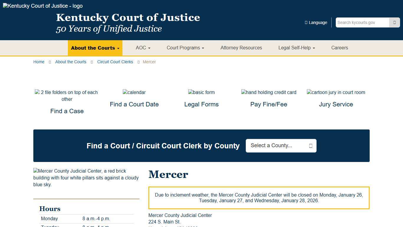 Mercer - Kentucky Court of Justice